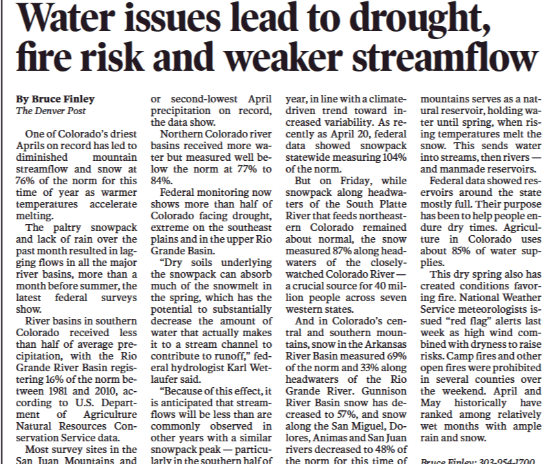 Water Issues Lead to Drought